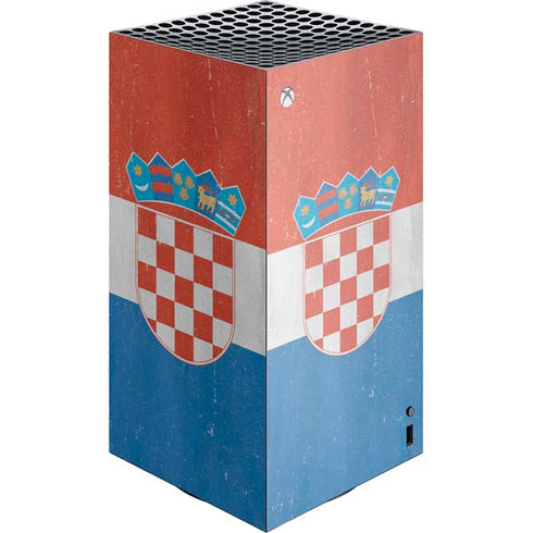 Croatia Flag Distressed Xbox Series X Skins